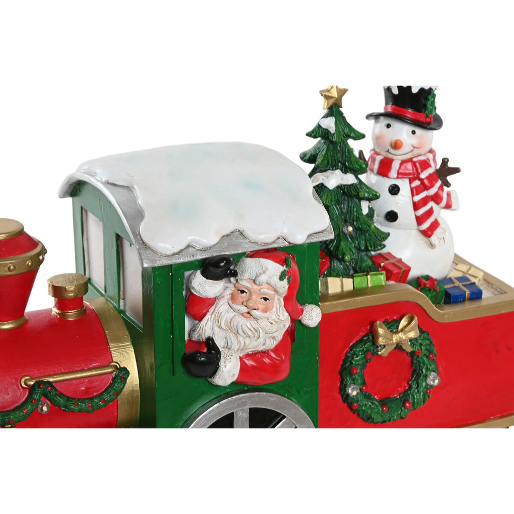 Świąteczny pociąg LED  – dekoracja bożonarodzeniowa w czerwono-zielonych barwach 🎅-1